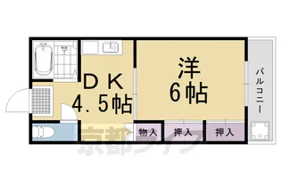 ハピネス中埜【102号室】の間取り