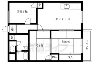 ラフレシア山崎【102号室】の間取り