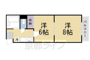 ベルメゾンアルヴェ【308号室】の間取り