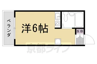 フロイデ東向日【412号室】の間取り