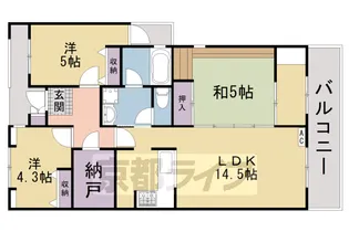 アーバンエース松井山手パル【202号室】の間取り