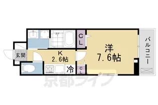 京都府京田辺市薪里ノ内【アパート】の間取り