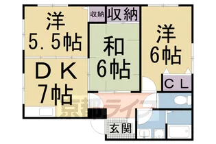 ドレミールSK【102号室】の間取り