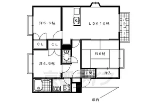 レジデンス1番館【103号室】の間取り