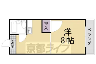 きたがわハイツ【105号室】の間取り