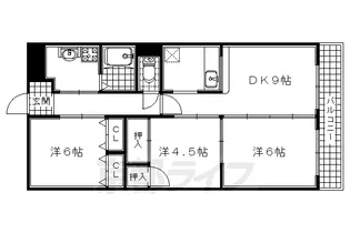 ヴィラ・グラディオ【306号室】の間取り