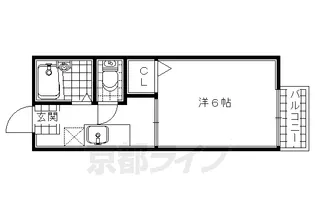 エスポワール鉾立【203号室】の間取り