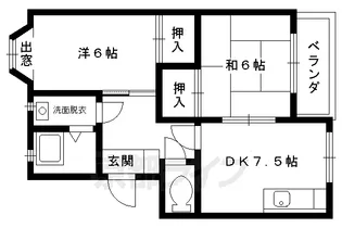 コーポ春田【101号室】の間取り