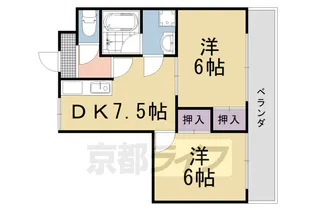 富士マンションⅡ【302号室】の間取り