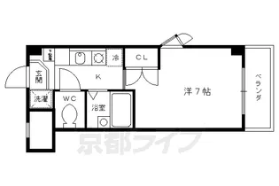 学生専用 レフィナード【2階】の間取り