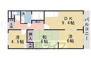 ハイツ北尾弐番館【206号室】の間取り