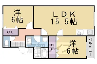 メゾンドュトゥジュール【307号室】の間取り