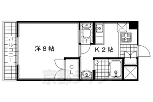 Crecer京田辺(クレセール京田辺)【103号室】の間取り