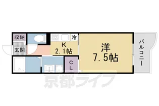 ランデュール岡本【2階】の間取り