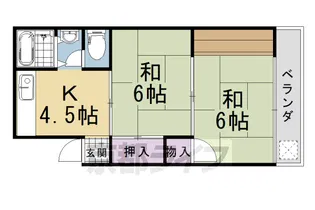 コーポ安田【302号室】の間取り