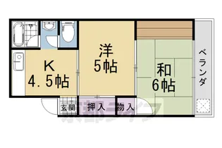 コーポ安田【106号室】の間取り