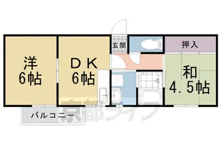 グリーンヒルセイジュⅠ【202号室】の間取り