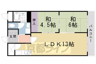 アサワハイツ【2階】の間取り