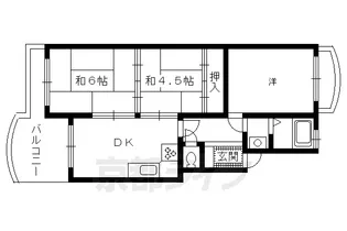 北前田マンション南棟【302号室】の間取り