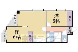 ロイヤル清涼【3階】の間取り