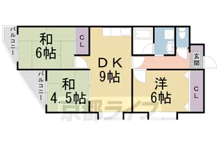 ロイヤル清涼【3階】の間取り