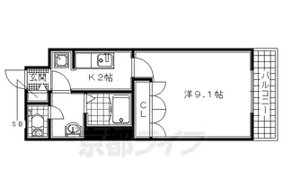 ヴェルダンディ【107号室】の間取り