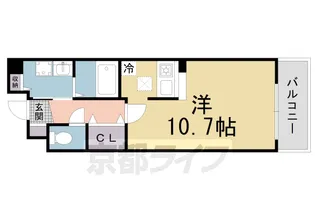 京都府京田辺市宮津宮ノ下【アパート】の間取り