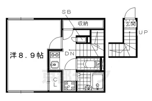 レオネクストブロッサム【202号室】の間取り