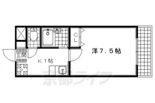 ウエストレジデンス【204号室】の間取り