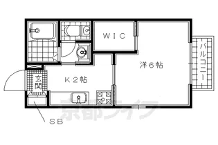 山手カルチェ【202号室】の間取り