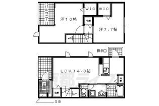 ディアス花住坂【101号室】の間取り