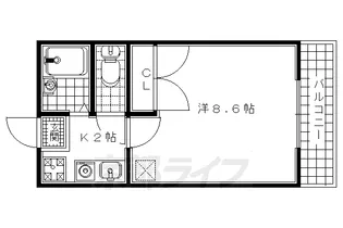 レオパレスSweet Season【206号室】の間取り