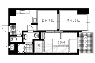 コスモハイツONO【4階】の間取り