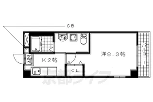 かぐや姫タワービル(女性専用)【501号室】の間取り