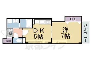 ボヌール【212号室】の間取り
