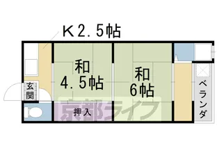 ハイツ新田辺【C号室】の間取り