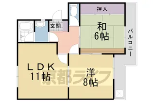ファームハイツ髙畑【303号室】の間取り