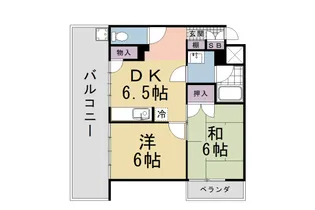 第20洛西ハイツ久我【503号室】の間取り