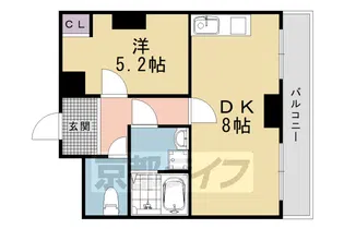 クエスト御池【5階】の間取り