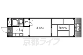 シュエットB【3階】の間取り
