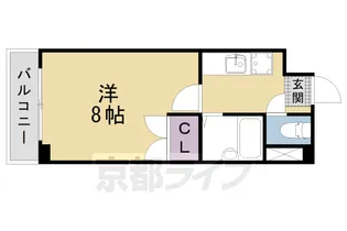 スターサファイア唐橋【1階】の間取り