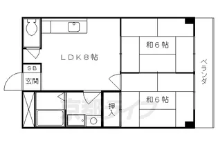 ルーインズ戸倉【306号室】の間取り