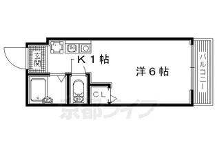ヴィラ興戸 学生専用【208号室】の間取り