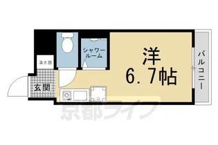 サイト烏丸三条町【203号室】の間取り