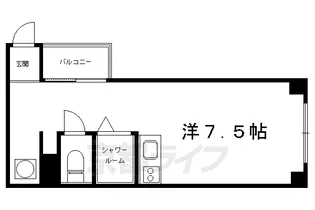 サイト烏丸三条町【4階】の間取り