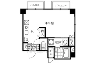 サイト烏丸三条町【501号室】の間取り