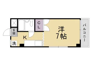 ロイヤルテラス佳欧留【402号室】の間取り
