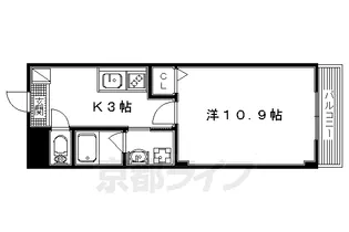 fresa【101号室】の間取り