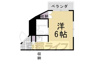 フレグランス桂南【201号室】の間取り