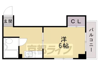コーポウエストセブン【202号室】の間取り